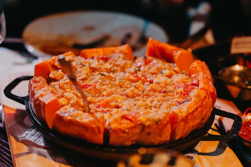 Veggie supreme deep dish pizza loaded with fresh vegetables